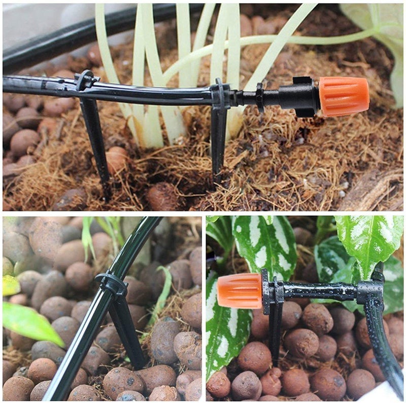 MSDADA Greenhouse Drip Irrigation Kit, 50ft Garden Automatic Irrigation System, 1/4" Blank Distribution Tubing Hose Adjustable Nozzle, Plant Watering System for Garden, Patio, Flower Bed, Lawn - Image 5